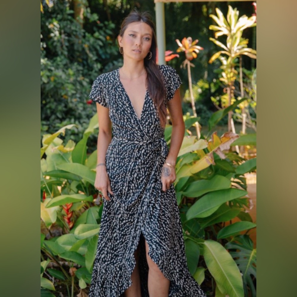 XIX Palms Ibiza Wrap Maxi Dress Size XS